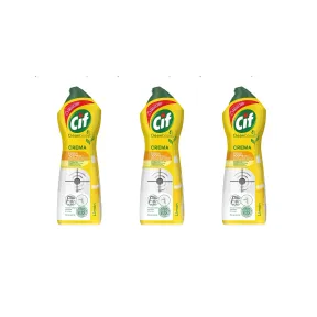 Pack de 3 Cif crema limpiadora limón de 750 ml