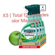 12 Sanytol Multiusos Manzana de 750 ml sin lejía