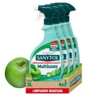 Sanytol Multiusos Manzana sin lejía, pack de 4
