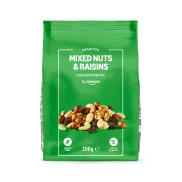 Mezcla de frutos secos y pasas By Amazon, 200 g