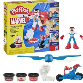 Moto cortadora Play-Doh del Capitán América