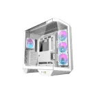 darkFlash DY470 ATX blanca con 4 ventiladores aRGB