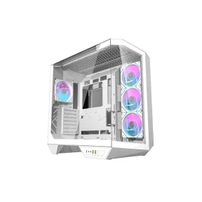 darkFlash DY470 ATX blanca con 4 ventiladores aRGB