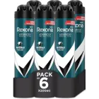 Pack de 6 Rexona Invisible Black & White 200 ml