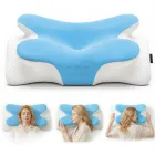 Almohada cervical viscoelástica con diseño mariposa
