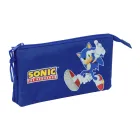 Estuche infantil triple de Sonic