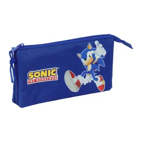 Estuche infantil triple de Sonic