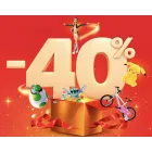 40% de descuento en juguetes y bicicletas hasta el 4/11
