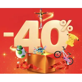 40% de descuento en juguetes y bicicletas hasta el 4/11