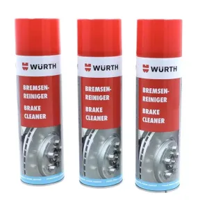 Pack de 3 limpiadores de frenos Würth de 500 ml