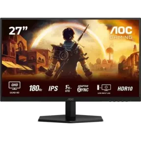 Monitor gaming AOC 27" QHD 180 Hz con G-Sync
