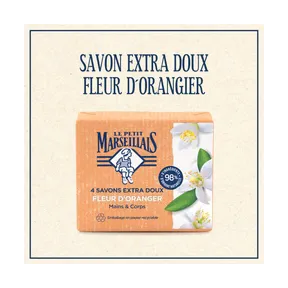 Le Petit Marseillais jabón de azahar, pack de 4