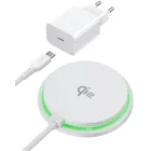 Cargador inalámbrico INIU Qi2 de 15 W con adaptador