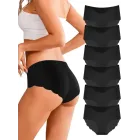 Pack de 6 braguitas sin costuras para mujer