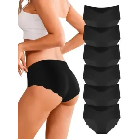Pack de 6 braguitas sin costuras para mujer