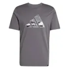 Camiseta adidas Camo Logo gris para hombre