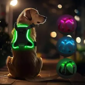 Arnés LED para perros pequeños