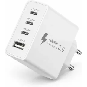 Cargador rápido de 50W con cuatro puertos
