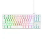 Trust GXT 833W Thado TKL RGB Blanco Layout ES