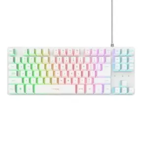 Trust GXT 833W Thado TKL RGB Blanco Layout ES