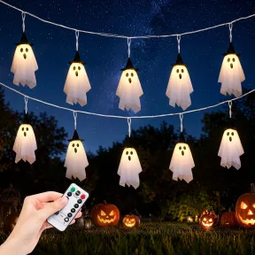 Guirnalda de fantasmas con 10 LED y 8 modos