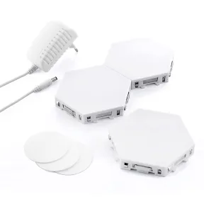 3 paneles LED magnéticos, modulares y táctiles