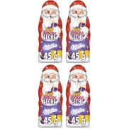 4 figuras de Santa Milka de chocolate con leche