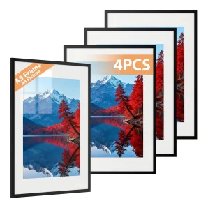 Pack de 4 marcos Alyvisun A3 negros