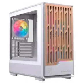 Torre Einarex Pulse PM400 RGB blanca con cristal