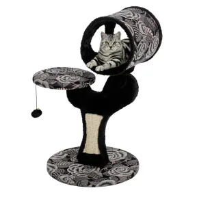 Rascador de sisal para gatos con zona de descanso