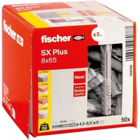 50 tacos de expansión Fischer SX Plus 8x65