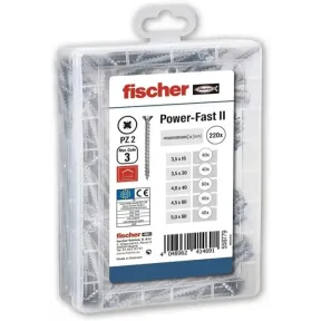 Maletín Fischer con 220 tornillos para madera