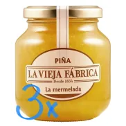 Pack de 3 mermeladas de piña La Vieja Fábrica 350 g