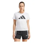 Camiseta de mujer adidas Run It blanca