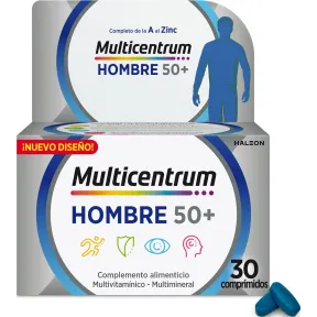 Multicentrum Hombre 50+ con 30 comprimidos
