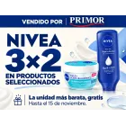 3×2 en productos Nivea seleccionados en Primor
