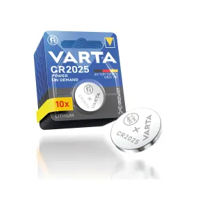 Pilas de botón VARTA CR2025, pack de 10