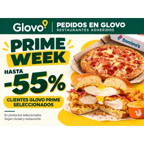 Prime Week en Glovo: hasta -55% y promociones