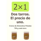 2x1 en crema de almendras 100% natural, 1,5 kg