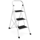 Escalera plegable de acero con 3 peldaños