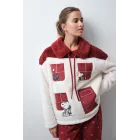 Pijama polar largo y fluffy de Snoopy