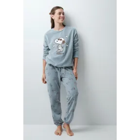 Pijama polar largo de Snoopy