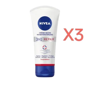 Pack de 3 cremas de manos NIVEA Repair 3 en 1