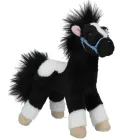 Peluche caballo Miss Melody blanco y negro de 18 cm