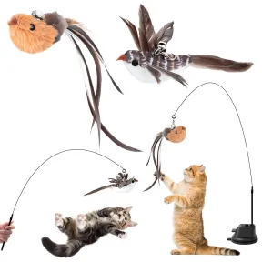 Pack de 4 juguetes interactivos para gatos
