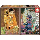 2 puzzles Educa de 1000 piezas de Gustav Klimt