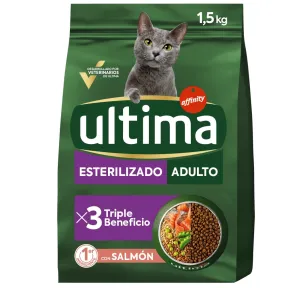 2 sacos de Ultima para gatos esterilizados, 1,5 kg