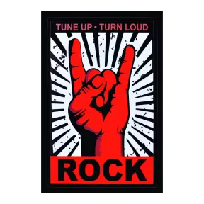 Placas metálicas vintage de bandas de rock 20 x 30 cm