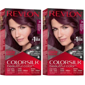 Revlon Colorsilk 34 Borgoña Intenso, pack de 2