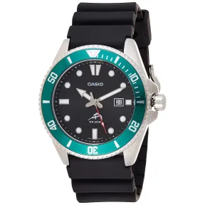 Reloj Casio de buceo verde con bisel giratorio
